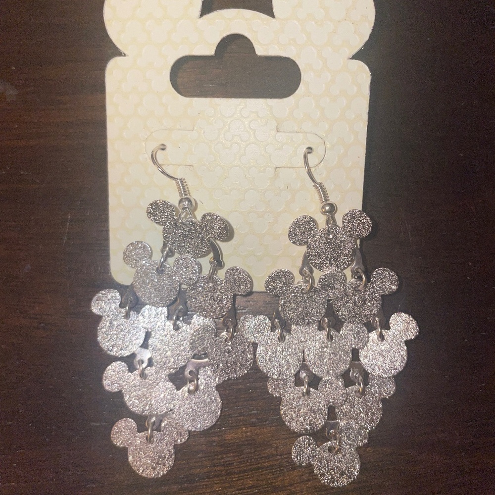 Brand New Disney Mickey Mouse Chandelier Dangle Earrings